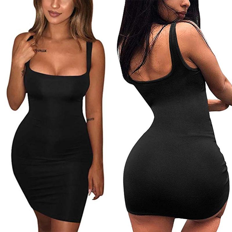 Mini robe de tambour mince pour femmes, robes de soirée décontractées, robe d'été sexy, dame de bure