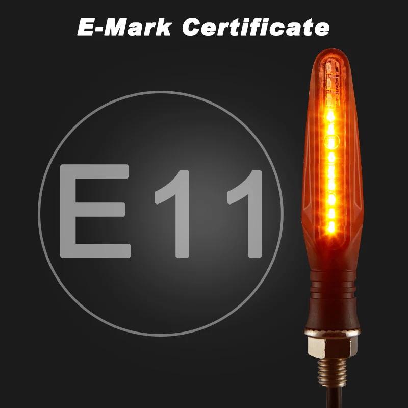 E11 Mark moto LED clignotants lumière 335SMD moto clignotant lumière construit relais moto clignotan