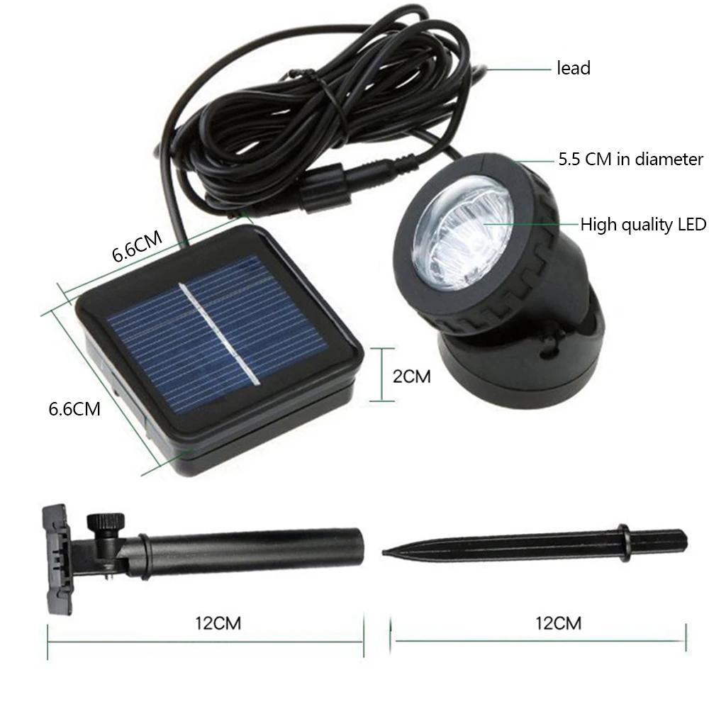 Lampes solaires imperméables, décoration de piscine Submersible pour jardin extérieur, lampe de pays