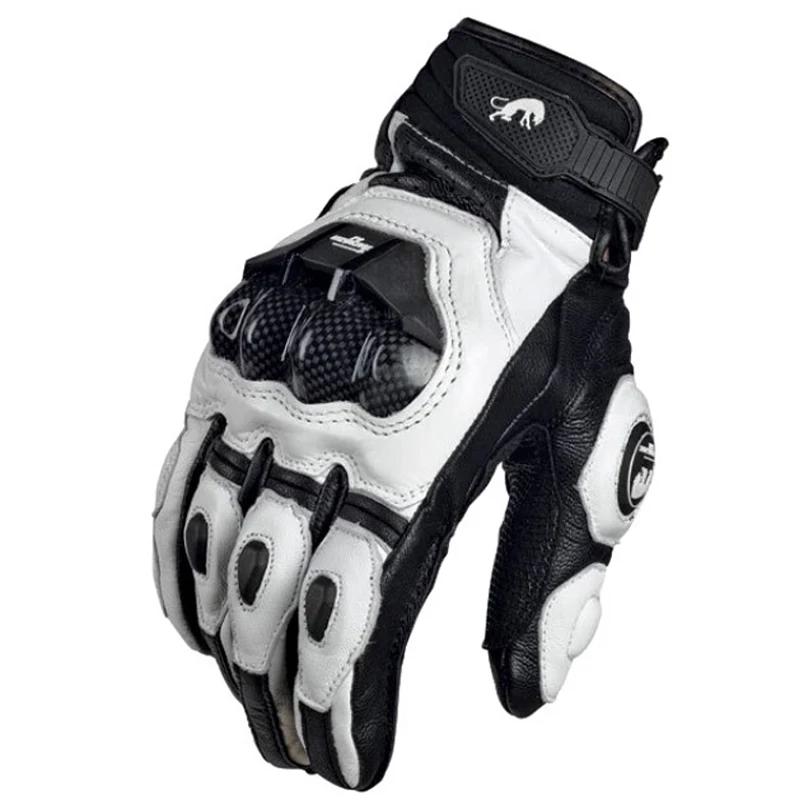 Gants en cuir véritable de haute qualité pour hommes Luva Moto gant de Moto Guantes Protection cours