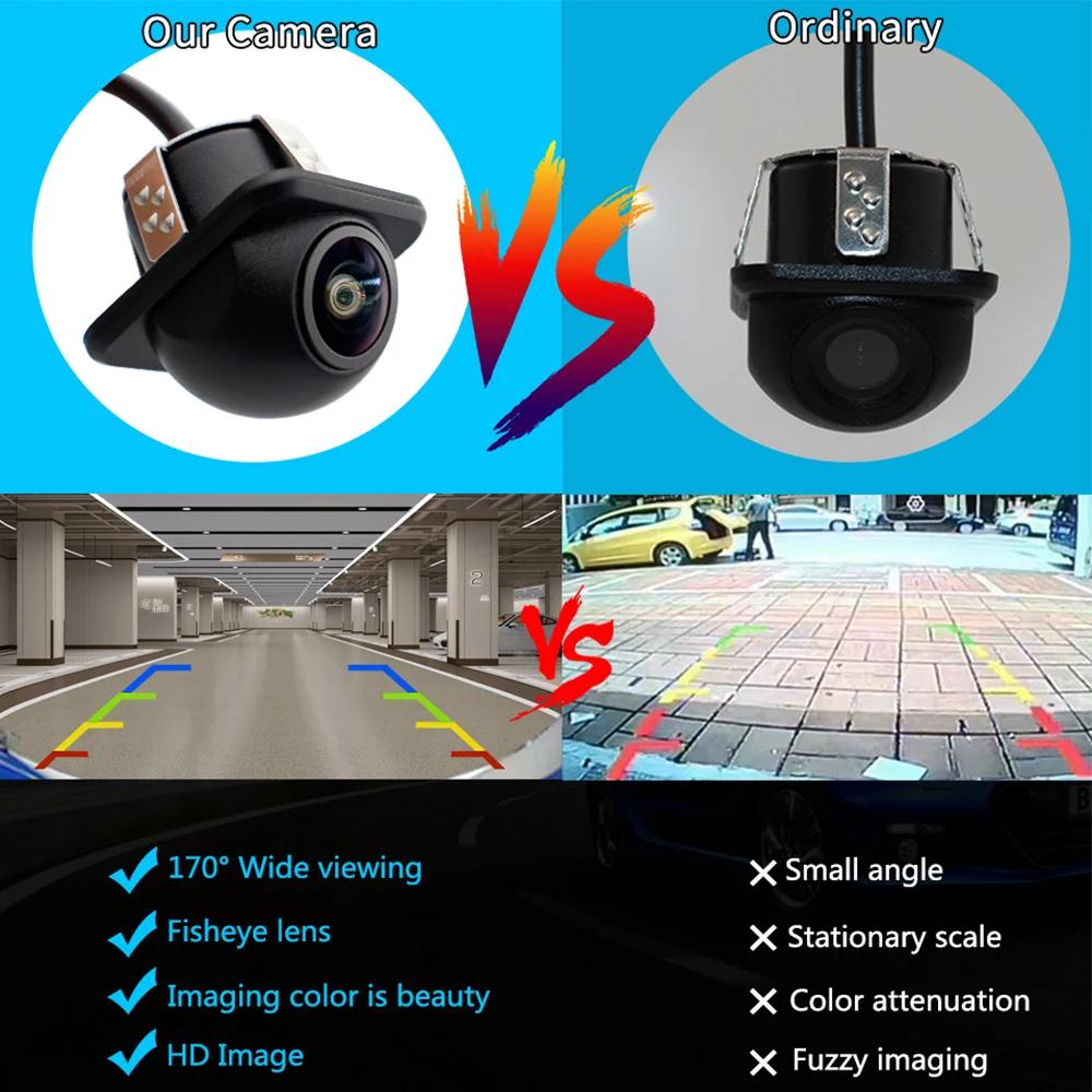 Smartour-Caméra de recul CVBS pour tous les moniteurs DVD Android, vision nocturne, lentille fisheye