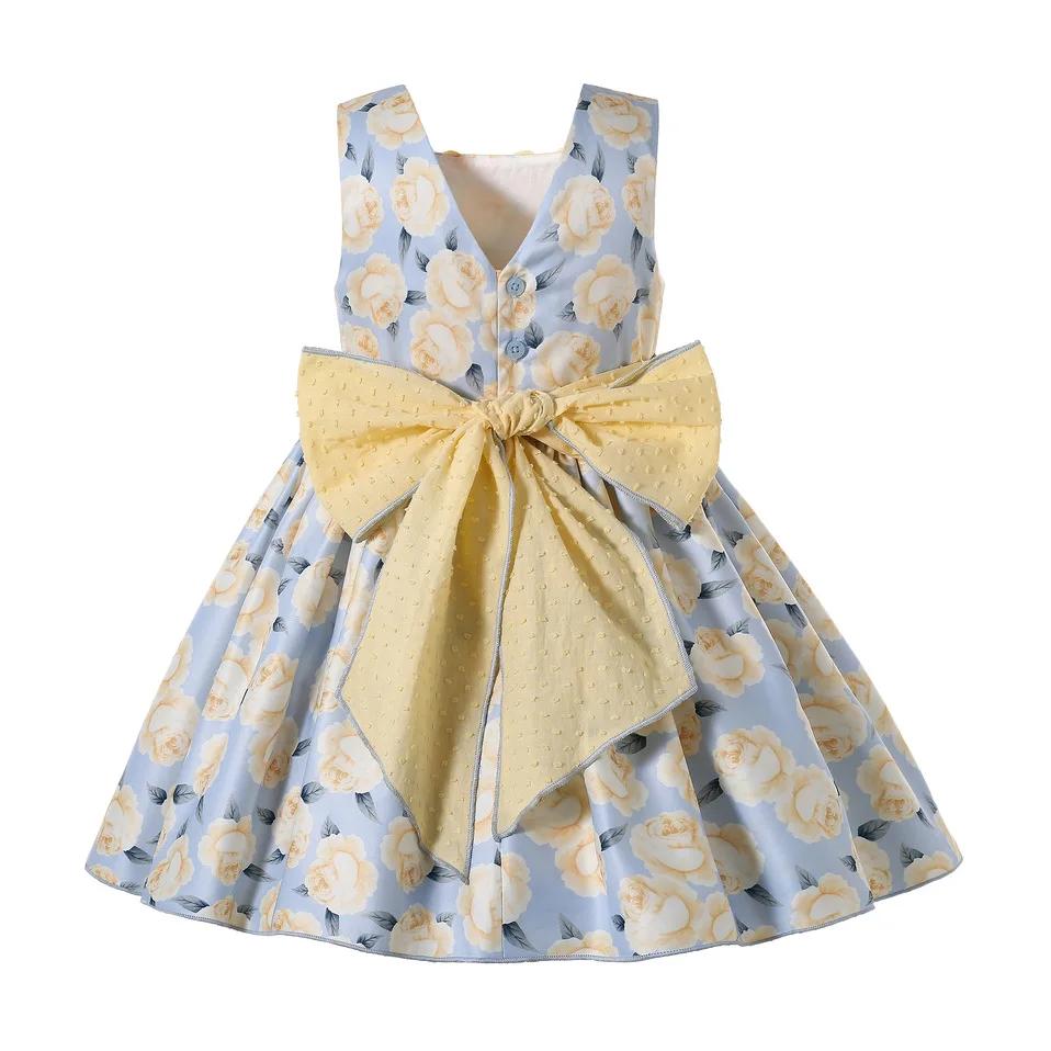 Pettigirl-robes de demoiselle d'honneur pour enfants, vêtements de mariage pour fête de princesse, é