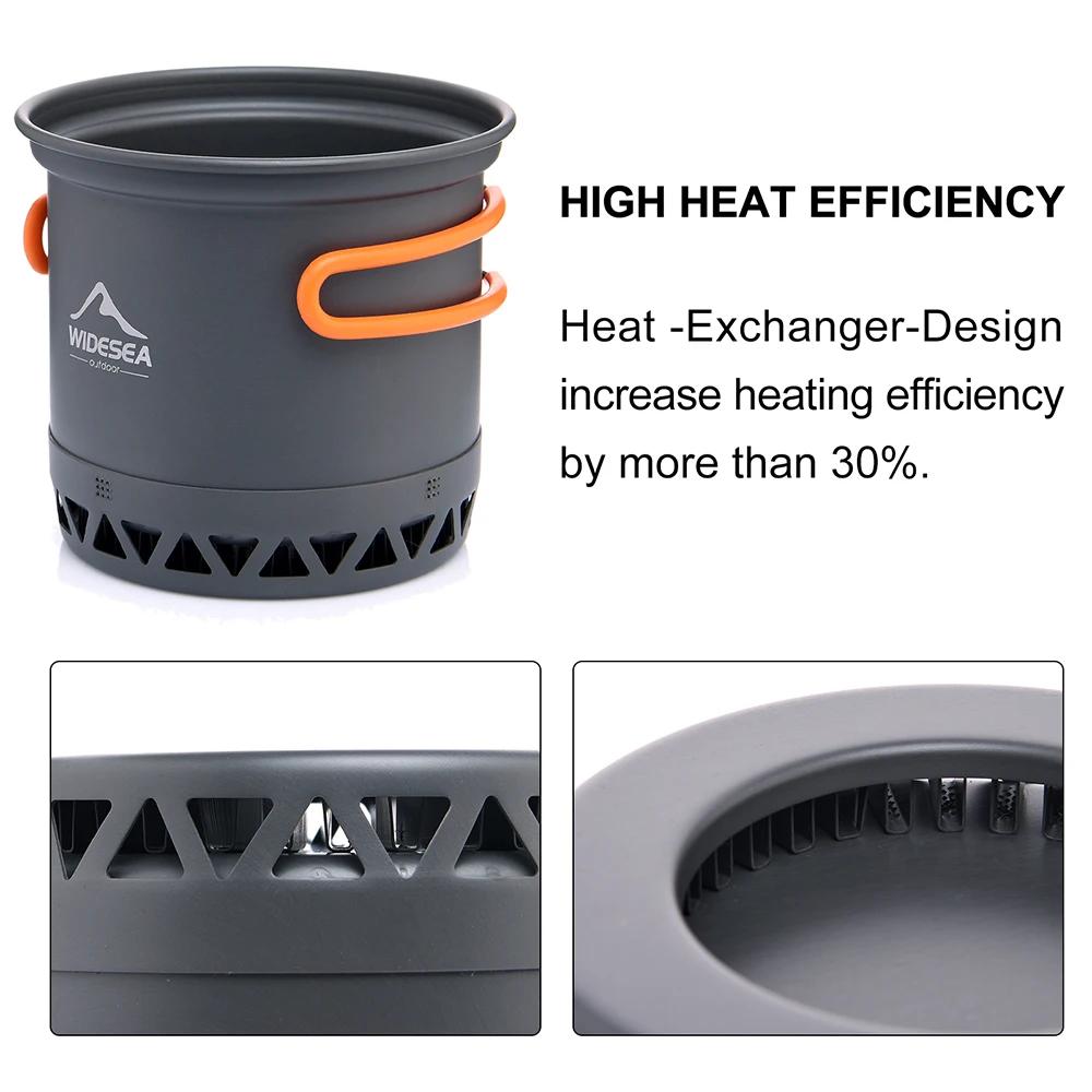 ESEA-Batterie de cuisine pour camping, ensemble de cuisson en plein air, cuisinière à chaleur, usten
