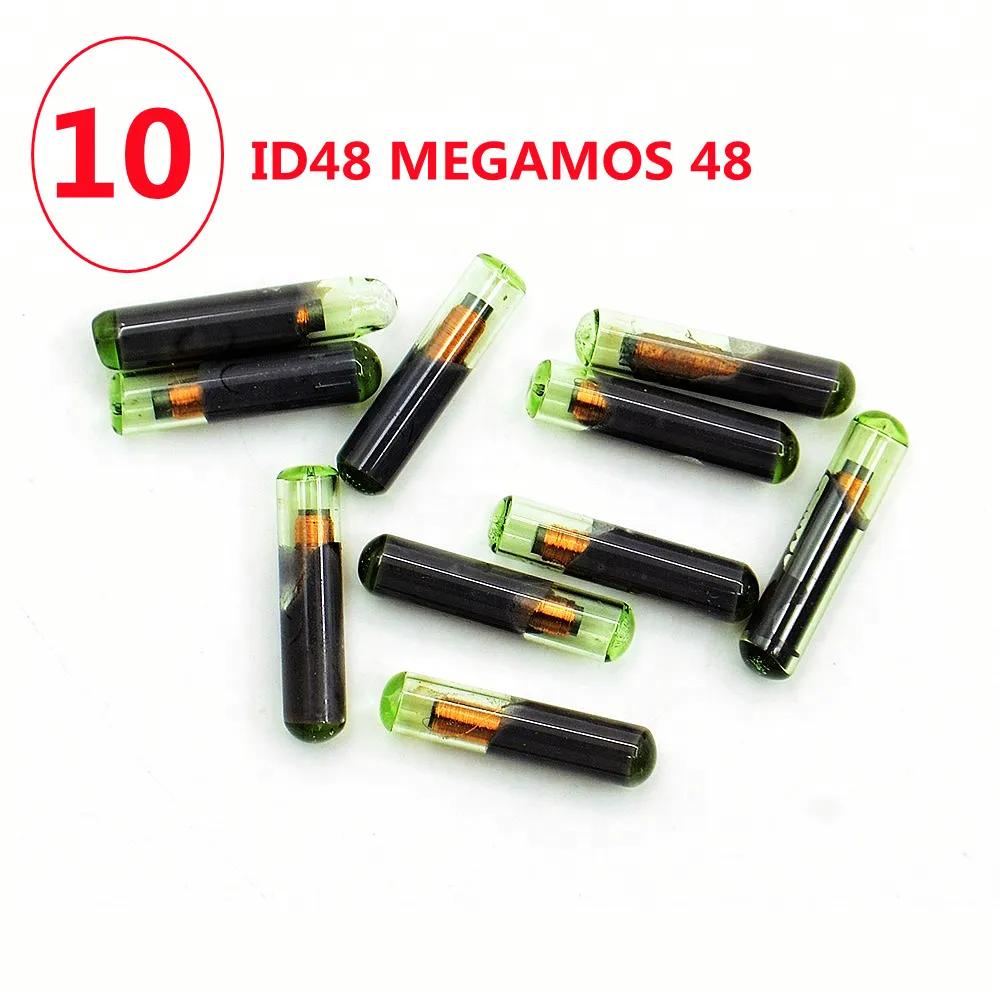 10 pièces Megamos 48 puce transpondeur ID48 T6 puce en verre pour MINI clé outil KD MAX clé outil Pl