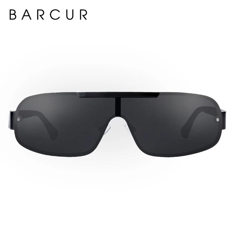 BARCUR – lunettes de soleil polarisées en aluminium et magnésium pour homme, protection UV400
