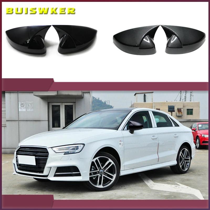Pour Audi A3 S3 8V RS3 2013 2014 2015 2016 2017 2018 2019 housse de rétroviseur motif en fibre de ca