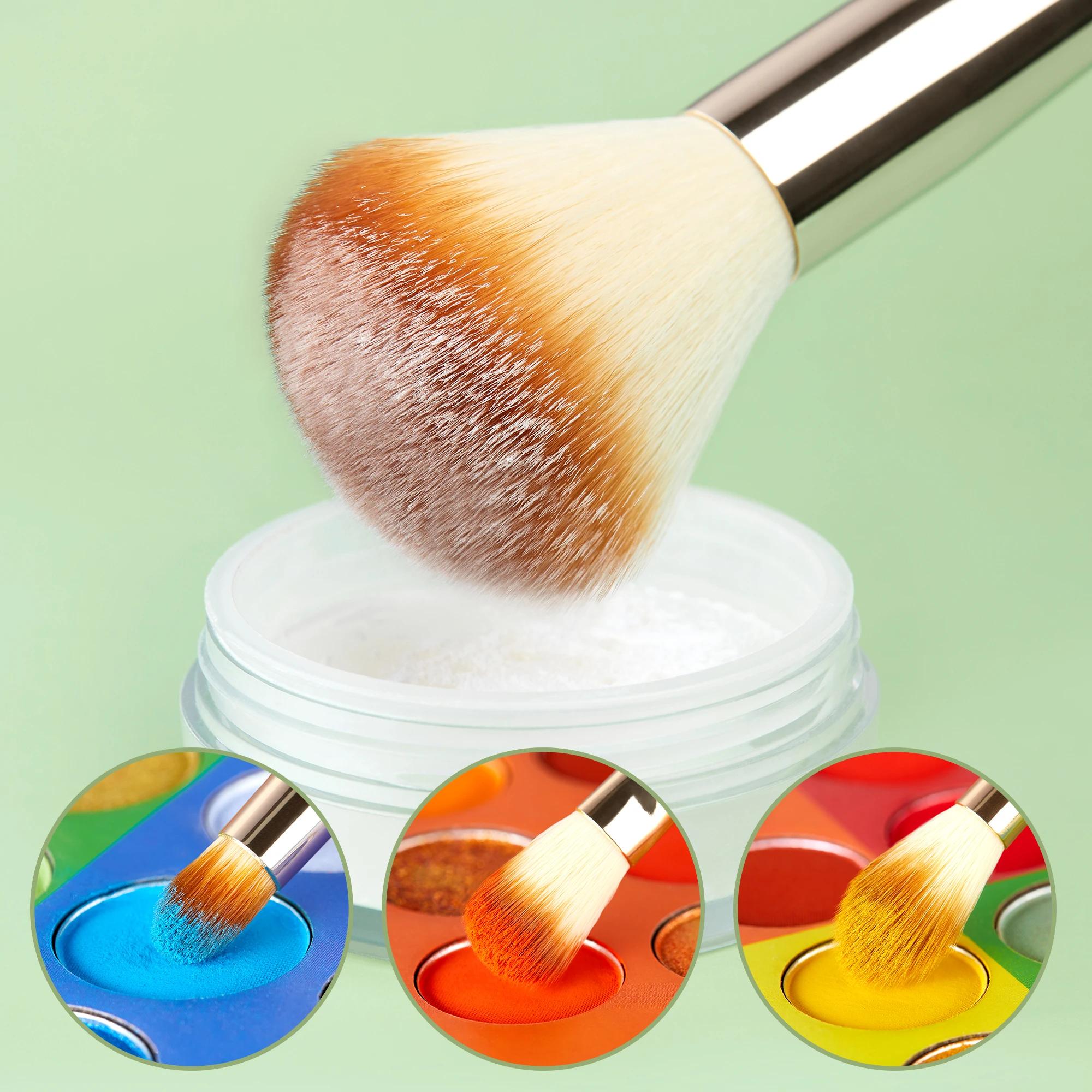 Jessup – ensemble de pinceaux de maquillage professionnels, poudre de fond de teint, fard à paupière