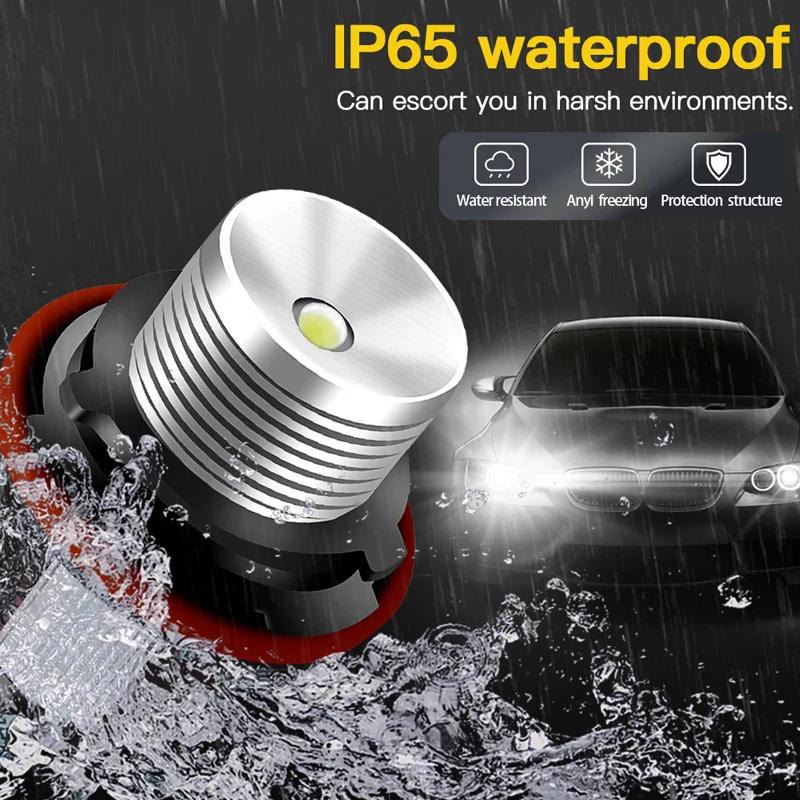Yeux d'ange pour phares de voiture LED E39, 1 lot, 2x5W, 10W, blanc, bleu, rouge, jaune, pour E39, E