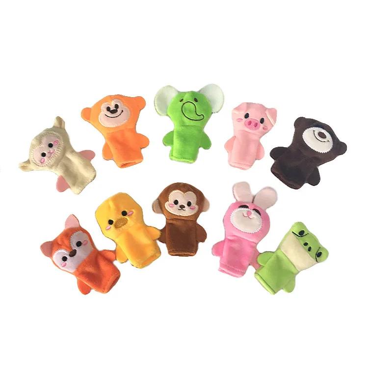 Marionnettes à doigt en peluche, ensemble de jouets à doigt, marionnettes, poupées d'animaux de la f