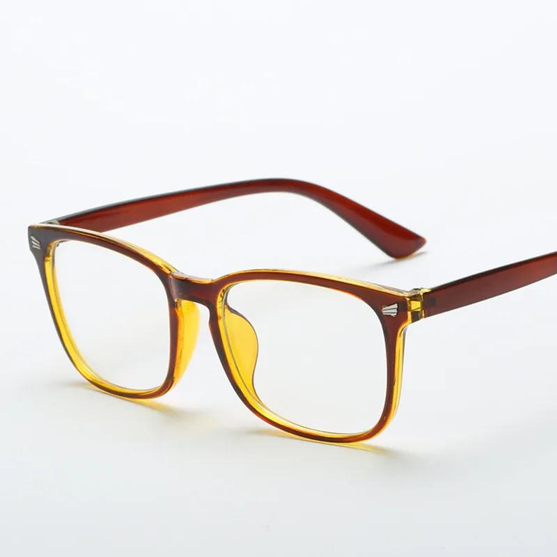 Lunettes carrées unisexes à la mode, lunettes simples à monture complète pour hommes et femmes, prot
