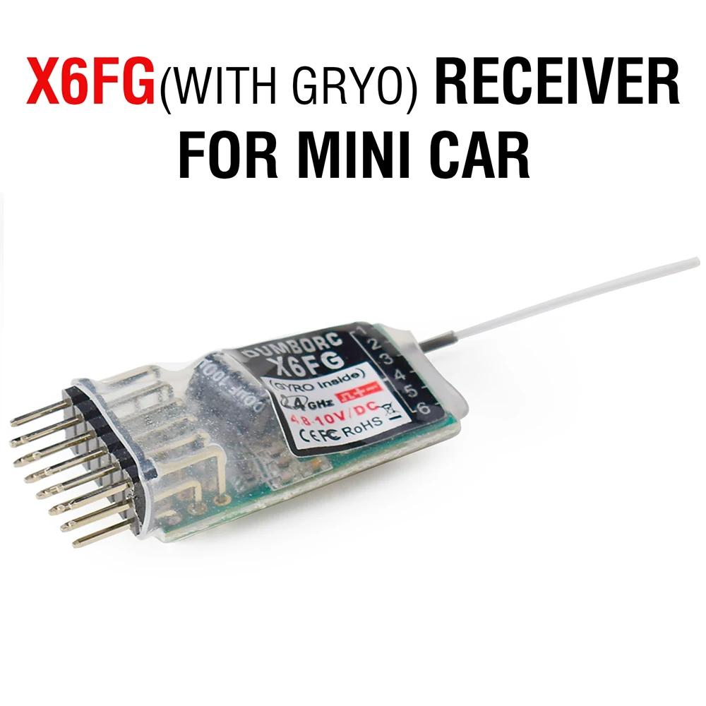 DUMBORC-Récepteur de voiture RC X6FG 2.4G 6CH, système de contrôle radio récepteur pour émetteur Dom