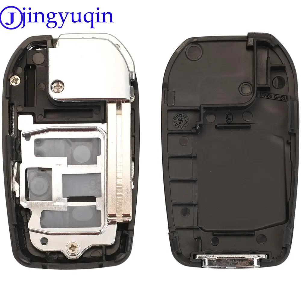 Jingyuqin coque de clé de voiture à distance modifiée pour Toyota Yaris Carina Corolla Avensis clé f