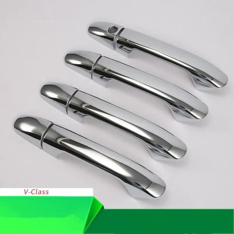 Couvercle chromé de poignée de porte de voiture, accessoires de style automobile, pour Mercedes Benz