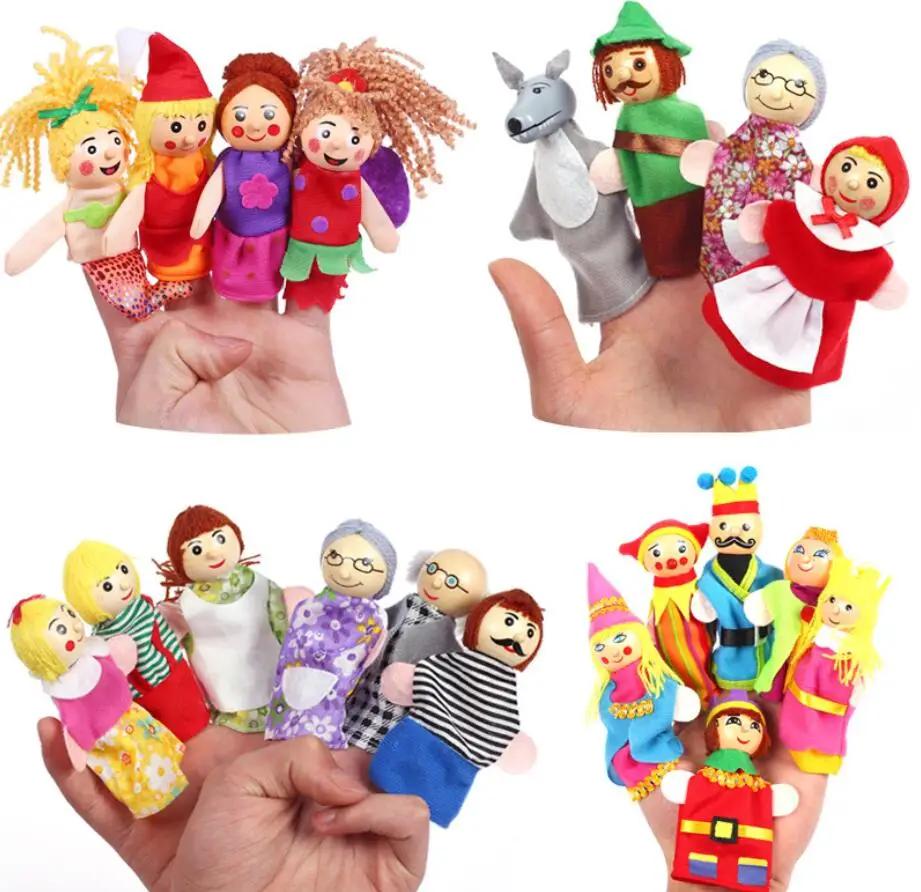 Marionnettes à doigt en peluche, ensemble de jouets à doigt, marionnettes, poupées d'animaux de la f