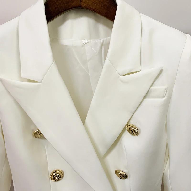 Veste de créateur de haute qualité, nouvelle mode 2026, veste classique pour femmes, double boutonna