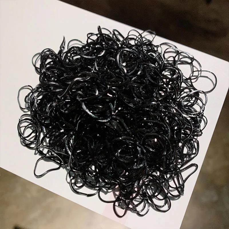 Lot de 1000 élastiques colorés jetables pour filles, petits élastiques à cheveux pour queue de cheva