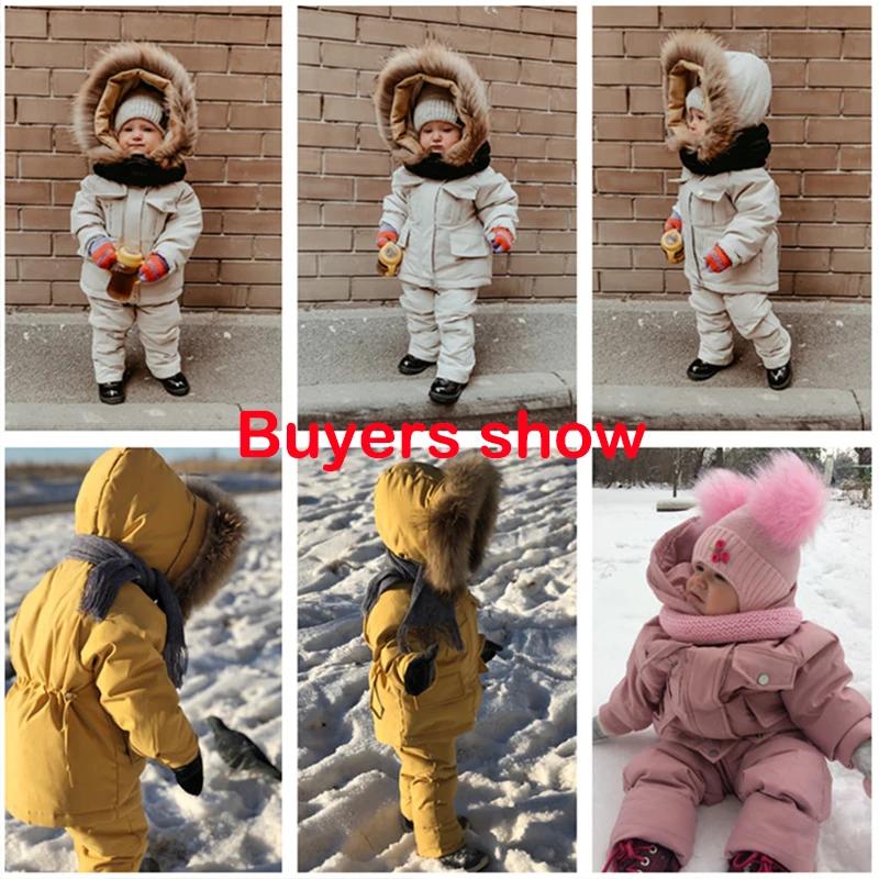 Doudoune et combinaison d'hiver pour enfants, veste épaisse pour bébé, manteau chaud pour filles, co