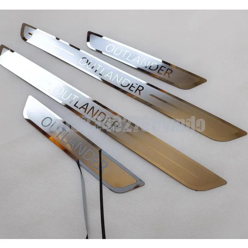 Plaque de seuil en acier inoxydable pour Outlander, seuil de porte, pédale de bienvenue, style de vo