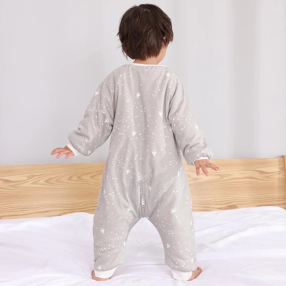 Sac de couchage bébé imprimé fleurs 2.5 tog - Pyjama épais chaud pour tout-petits 1 à 4 ans