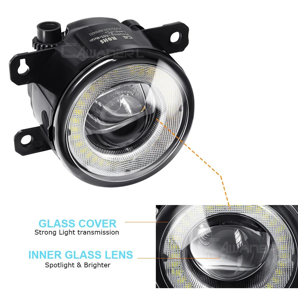 2X30W voiture LED antibrouillard ange oeil DRL brouillard diurne H11 pour Fiat Punto Evo 2010 2011 2