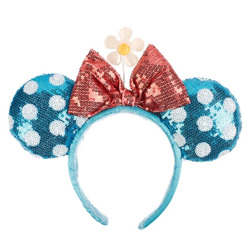Serre-tête Disney Mickey Mouse à pois avec grands nœuds en peluche pour déguisement adulte enfant