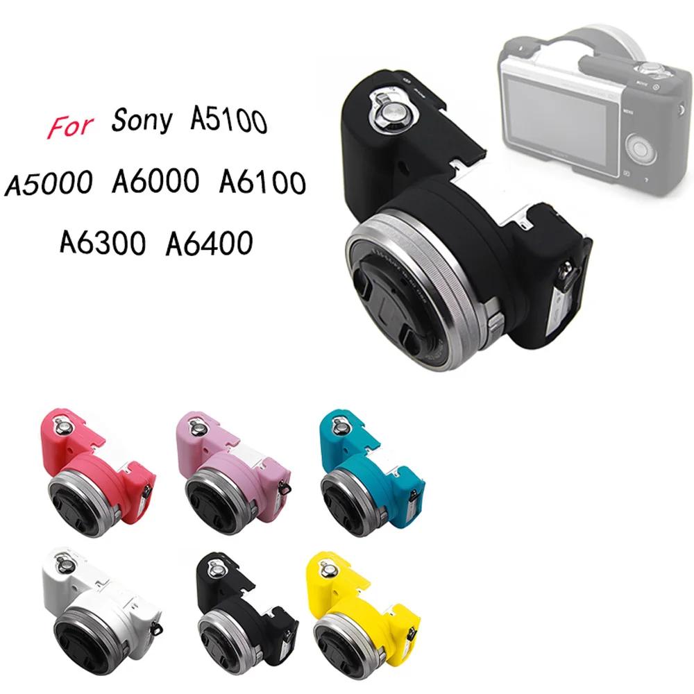Étui en caoutchouc de silicone souple pour appareil photo, housse pour Sony Alpha A5100, A5000, A600