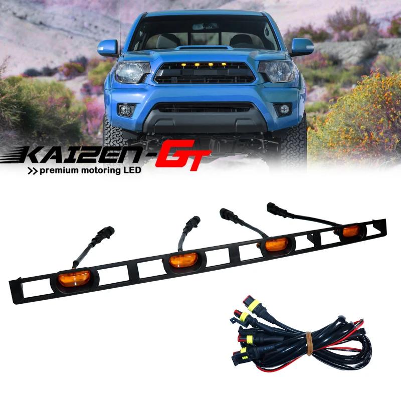Kit de feux de calandre avant LED ambre/blanc avec faisceau de câblage pour Toyota Tacoma 2012-2015,