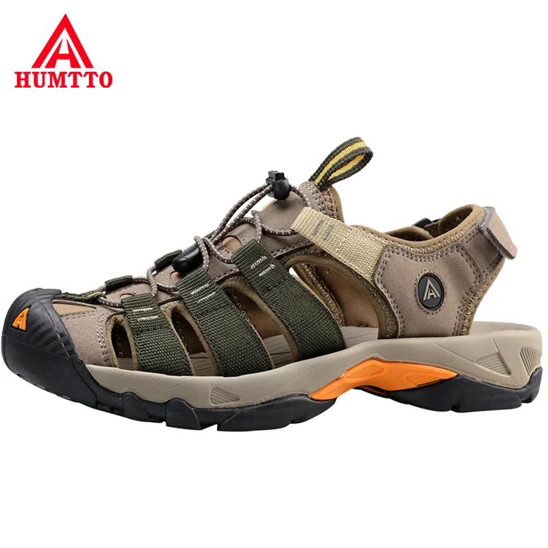 HUMTTO – sandales d'été pour hommes, chaussures de plage respirantes, pour l'extérieur, randonnée, C