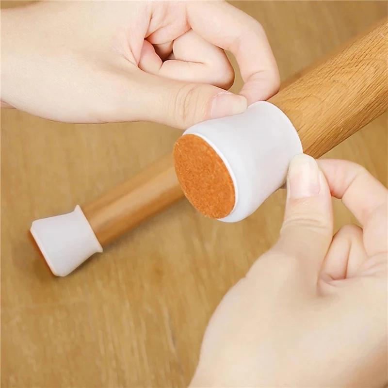 Juste de protection coordonnante pour pieds de meubles, capuchons de pieds de chaise de table, caout