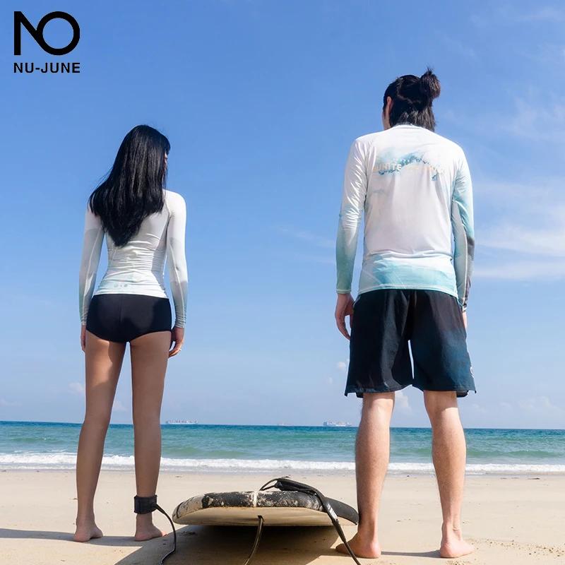 Maillot de bain à manches longues pour homme, chemise de surf pour voile de natation, protection UV,