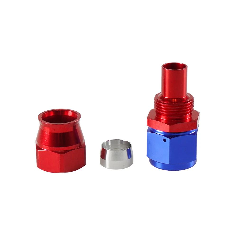 Pour raccord d'extrémité de tuyau de conduite de carburant d'huile pivotant en PTFE AN4/6/8/10/12 dr