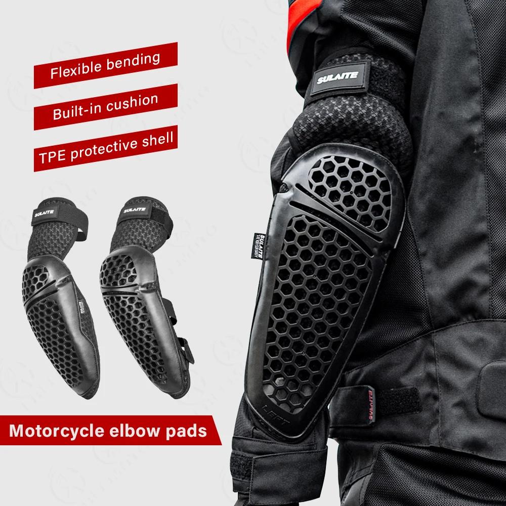 Genouillères de moto genouillère de motocross maille protection de coude de moto genouillères de spo