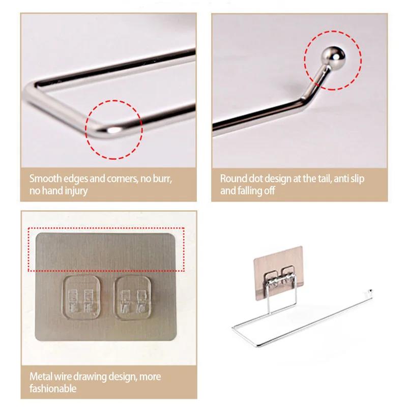 1/2pcs Porte-Papier Hygiénique Suspendu pour Salle de Bain et Cuisine, Porte-Mouchoirs, Porte-Servie