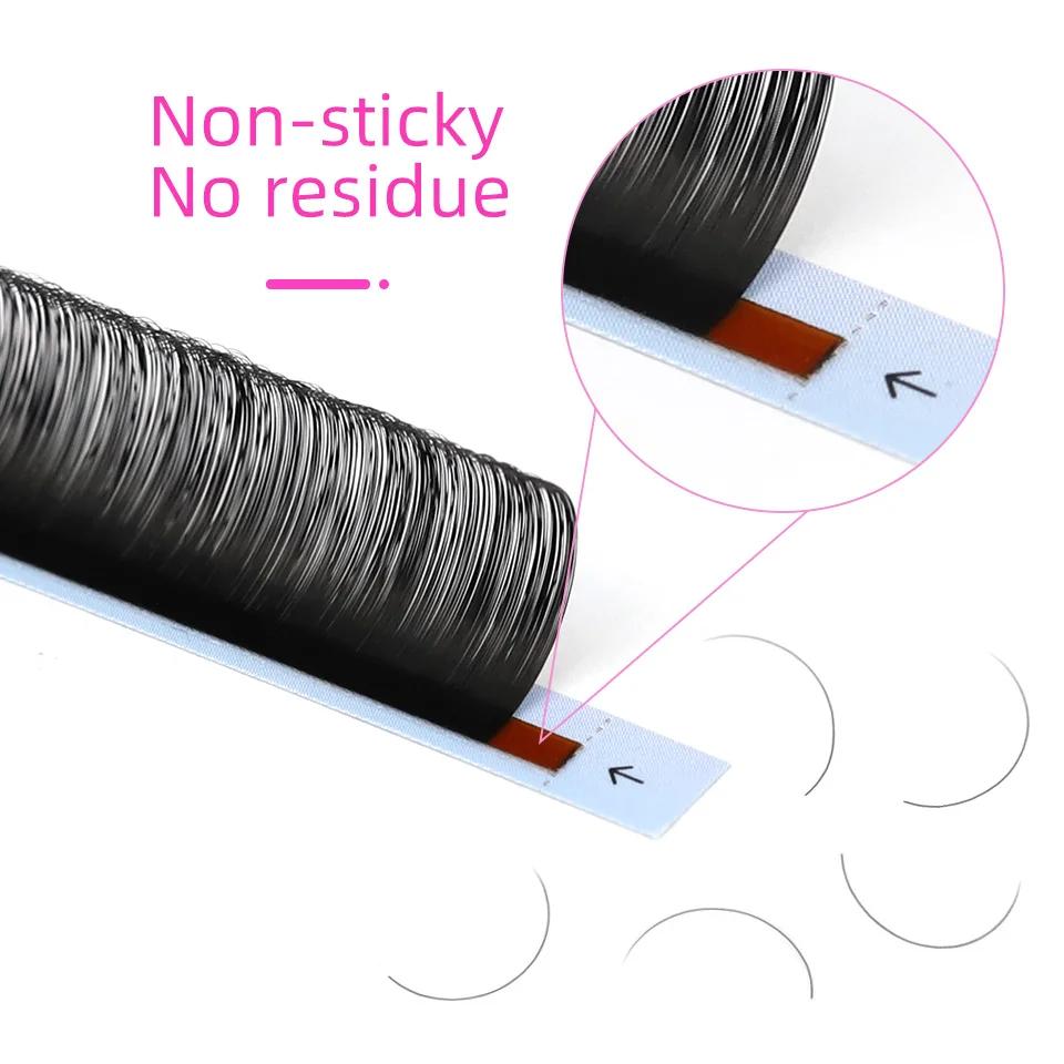 RUJADE 10 plateaux/lot vente en gros Extension de faux cils individuels vison cils de Volume russe c