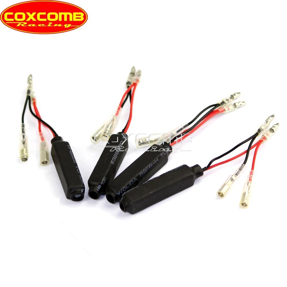 Indicateur de clignotant universel noir pour moto, 2 pièces, 12V, 10w, 10 Ω, indicateur de charge LE