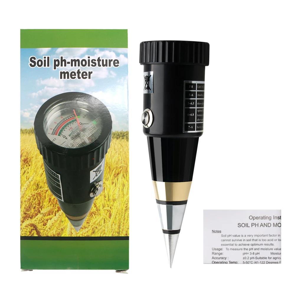 Testeur d'humidité du sol 2 en 1 /4 en 1, testeur d'acidité et d'humidité du sol, sonde à capteur mé