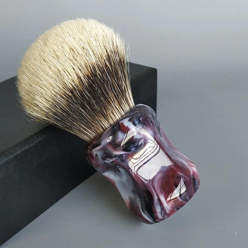 Dscosmetic – brosse de rasage dense à 2 bandes, 26mm, avec une bonne colonne vertébrale