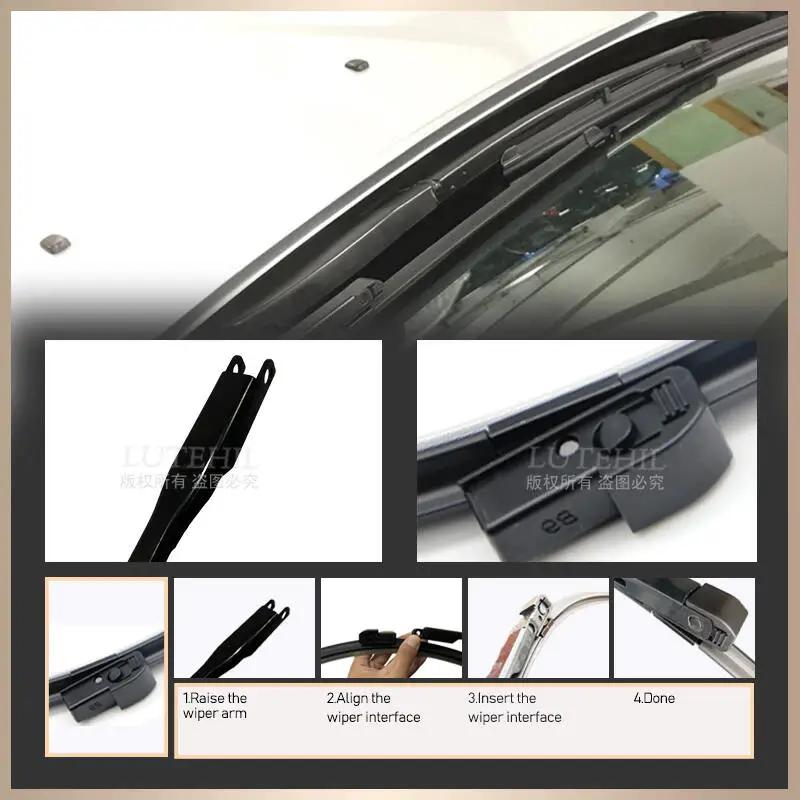 Pour Audi A4 B6 8E 8H 2000-2003 2001 2002 balais d'essuie-glace avant pare-brise brosse de fenêtre 2