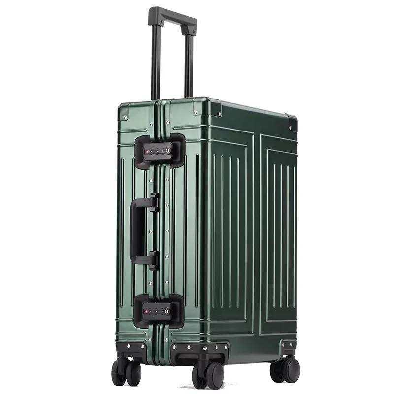 Bagage de voyage en aluminium valise rigide nouvelle valise en aluminium 20 "24" 26 "29" pouces sac 