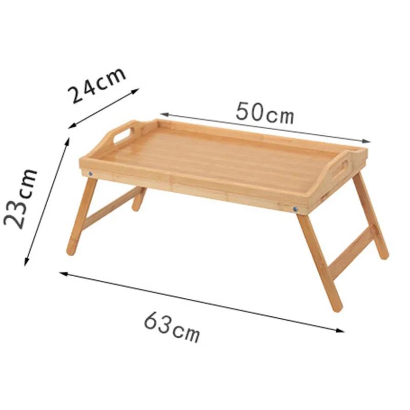 Table d'ordinateur pliable de 50 cm, support pour ordinateur portable, plateau de petit-déjeuner, pl
