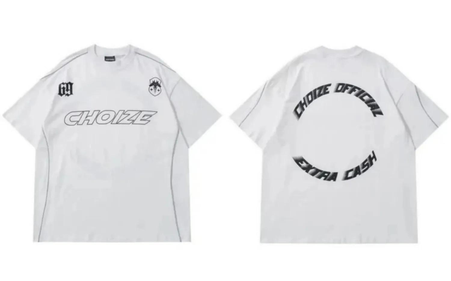 T-shirt col rond pour hommes, respirant et confortable, avec lettres imprimées, haut de photographie