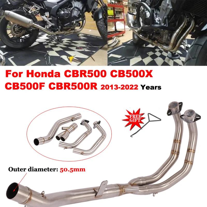 Système d'échappement sans lacet pour moto Honda CBR500 CB500X CB500F CBR500R CBR 500 2013 – 2022, t
