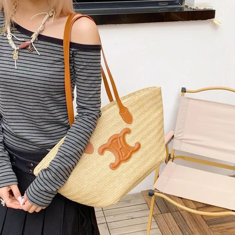 Sac à main en cuir rétro classique pour femme, sac de luxe de créateur parisien, sac fourre-tout sim
