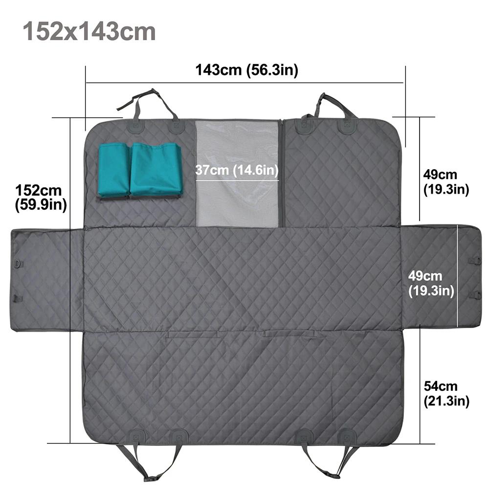 Porte-chien imperméable à l'eau arrière pour chien, housse de siège de voiture, tapis de protection 
