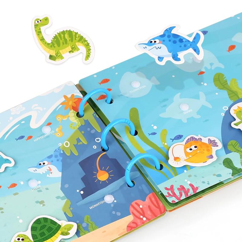 Livre Montessori pour bébé, mon premier livre silencieux, jouet éducatif pour l'apprentissage précoc