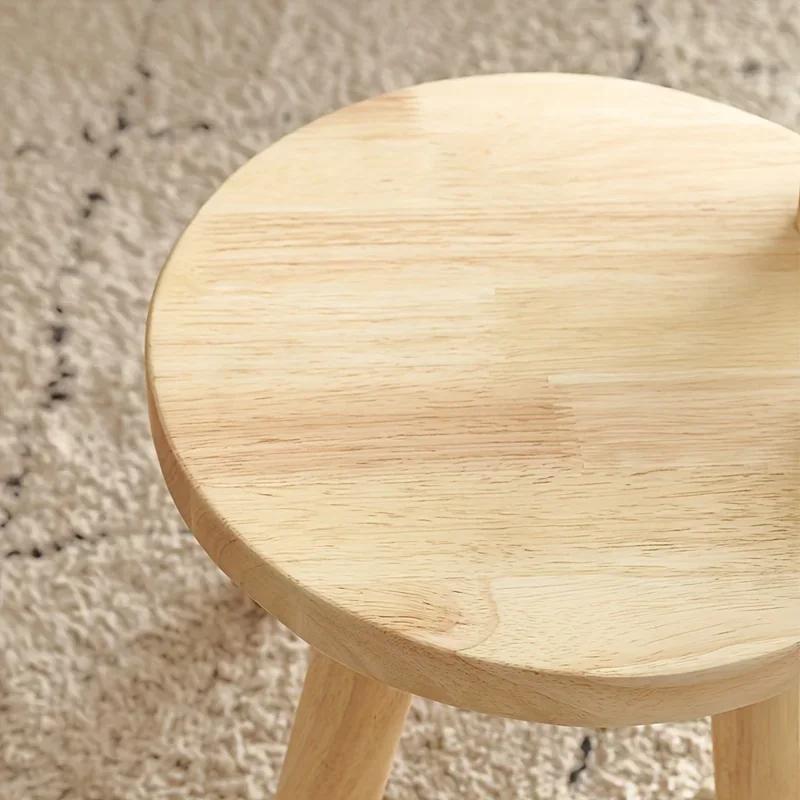 1pc petit tabouret créatif, oreilles de lapin mignonnes petit tabouret en bois massif, tabouret déco