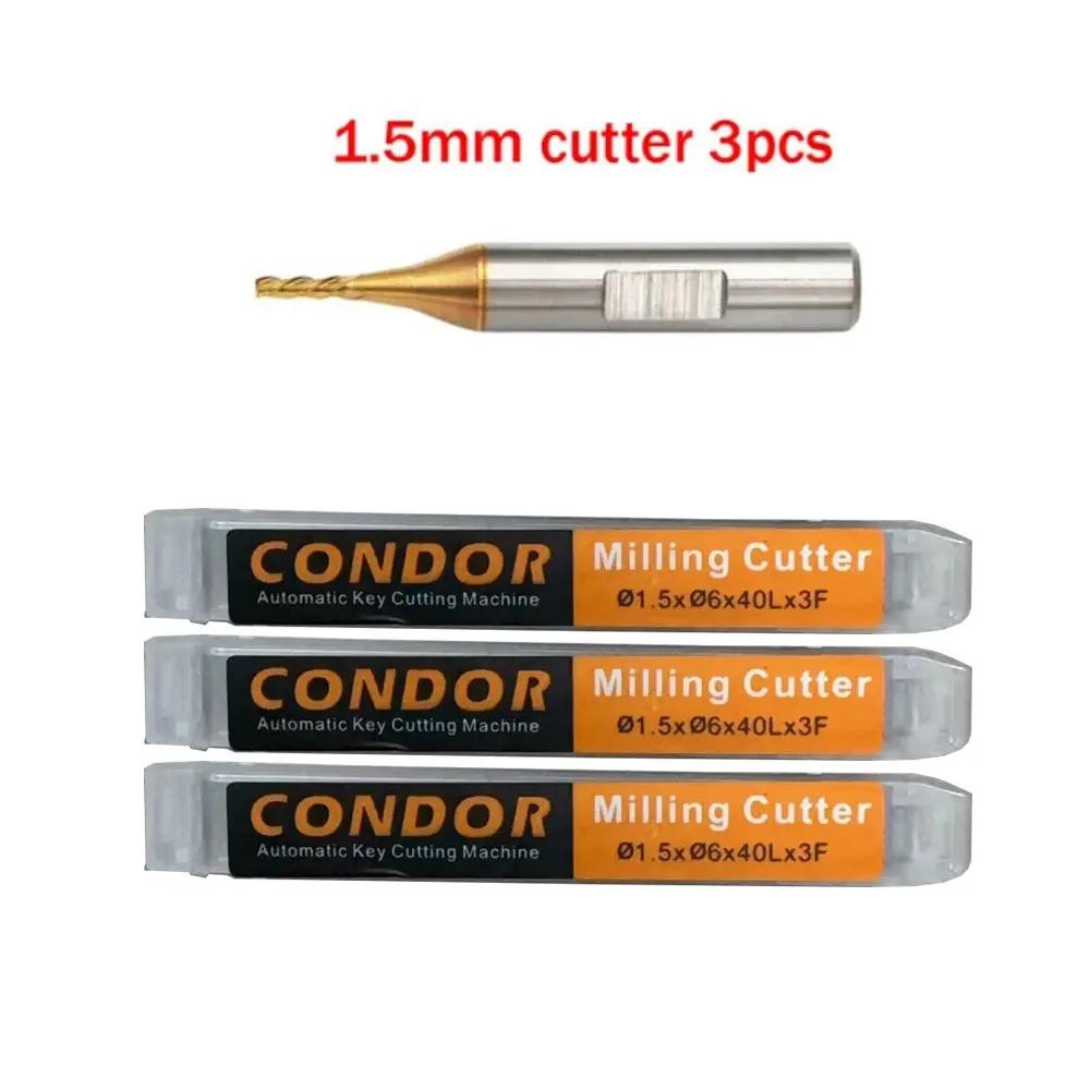 Sonde de fraise 1.0mm 1.5mm 2.0mm 2.5mm, 3 pièces, pour Xhorse CONDOR XC MINI Plus Dolphin XP-005 XP