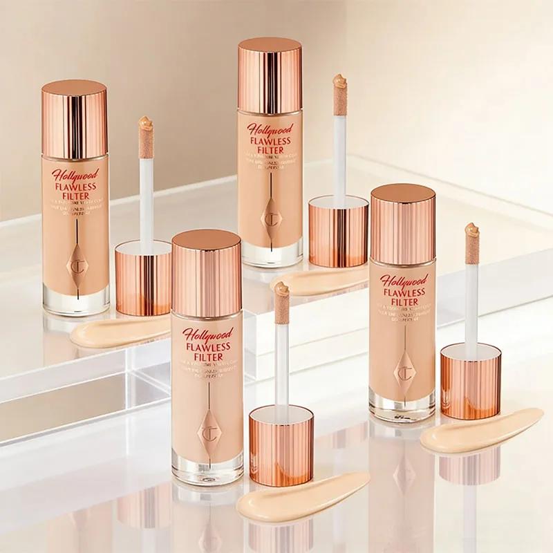 Nouveau blush en poudre CT bicolore en forme de cœur, maquillage longue tenue, effet scintillant, co
