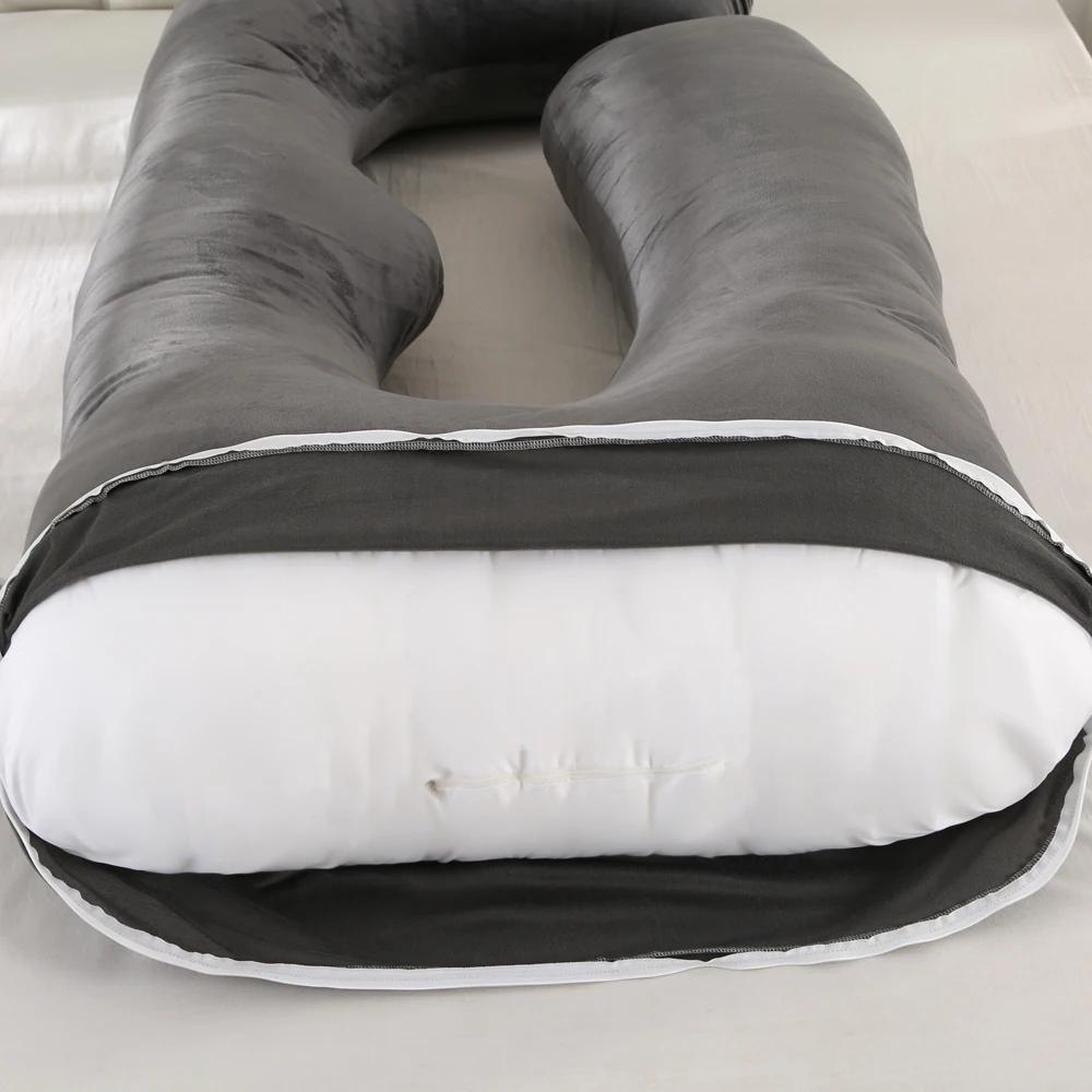 PANGDUBE 3KG coton en forme de G taille soutien oreiller pour femmes enceintes grossesse oreiller ma