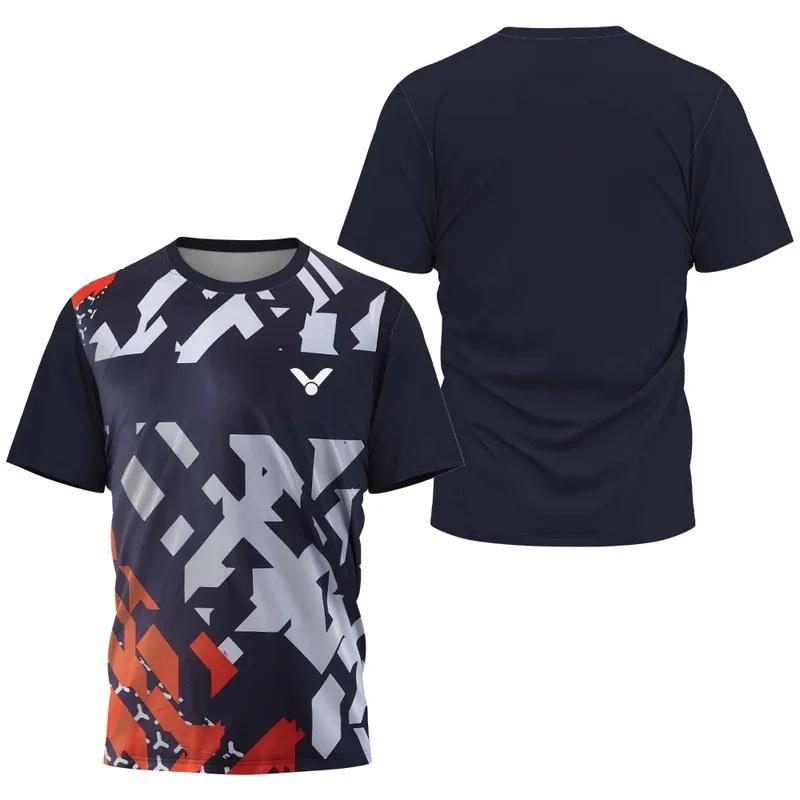 T-shirt respirant de badminton et de tennis, vêtements de sport à la mode pour hommes, haut pour hom